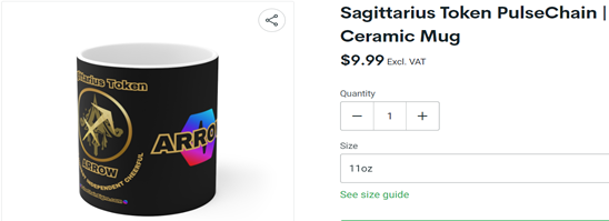 Sagittarius Token PulseChain Ceramic Mug