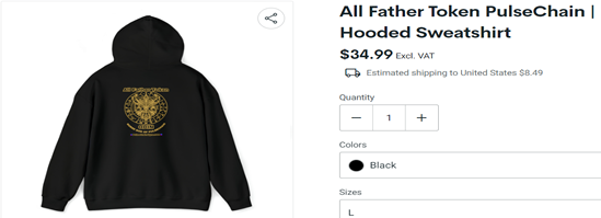 All Father Token PulseChain Hooded Sweatshirt