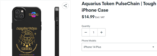 Aquarius Token Pulsechain Tough Phone Case