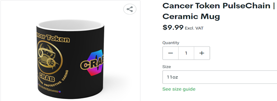 Cancer Token PulseChain Ceramic Mug