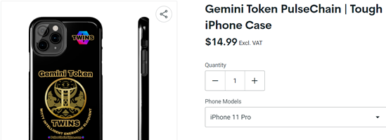 Gemini Token Pulsechain Tough Phone Case