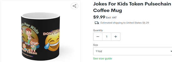 Jokes For Kids Token PulseChain Ceramic Mug