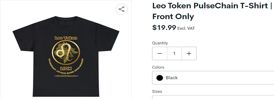 Leo Token PulseChain T-Shirt