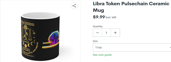 Libra Token PulseChain Ceramic Mug