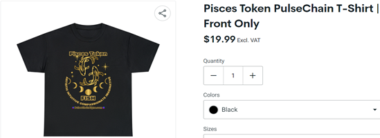 Pisces Token PulseChain T-Shirt