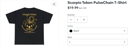 Scorpio Token PulseChain T-Shirt
