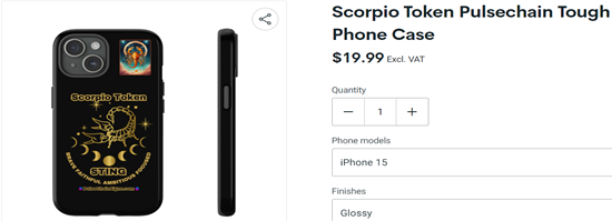 Scorpio Token Pulsechain Tough Phone Case