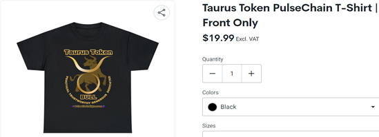 Taurus Token PulseChain T-Shirt