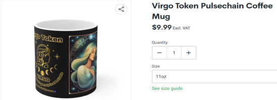 Virgo Token Pulsechain Ceramic Mug