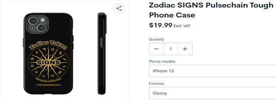 Zodiac SIGNS Pulsechain Tough Phone Case