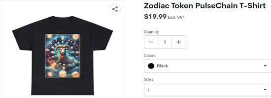 Zodiac Token PulseChain T-Shirt